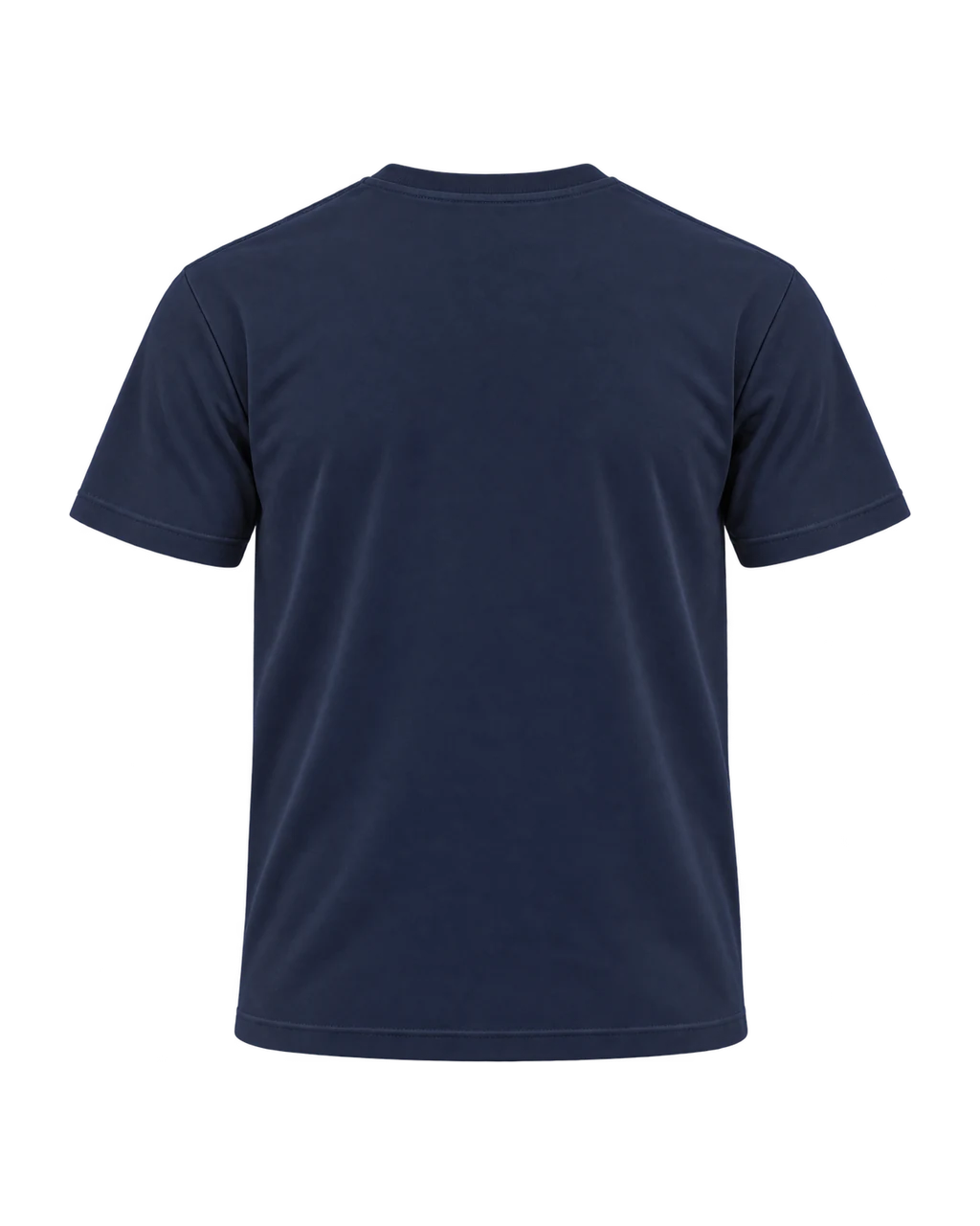 Classic Tee, navy, back view, doodle print